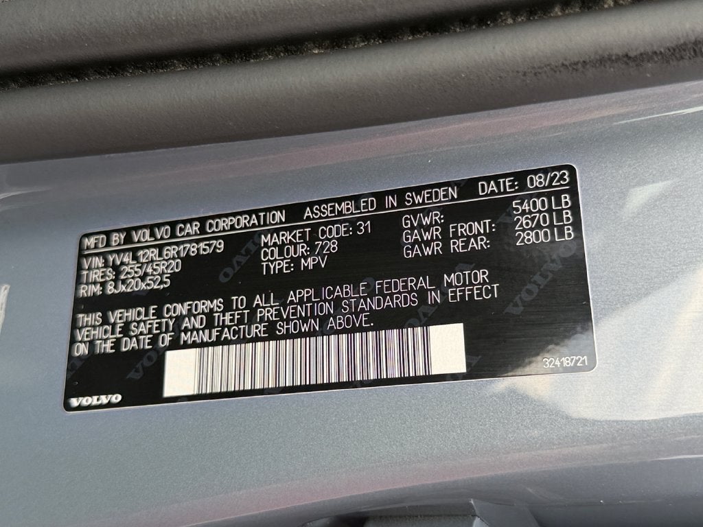 2024 Volvo XC60 B5 Plus Dark Theme Volvo Certified