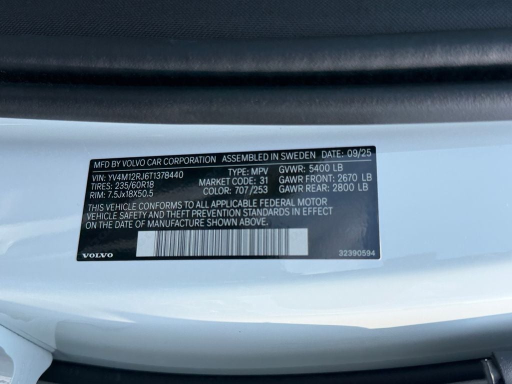 2026 Volvo XC60 B5 Core Volvo Certified