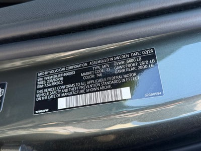 2026 Volvo XC60 B5 Core Volvo Certified