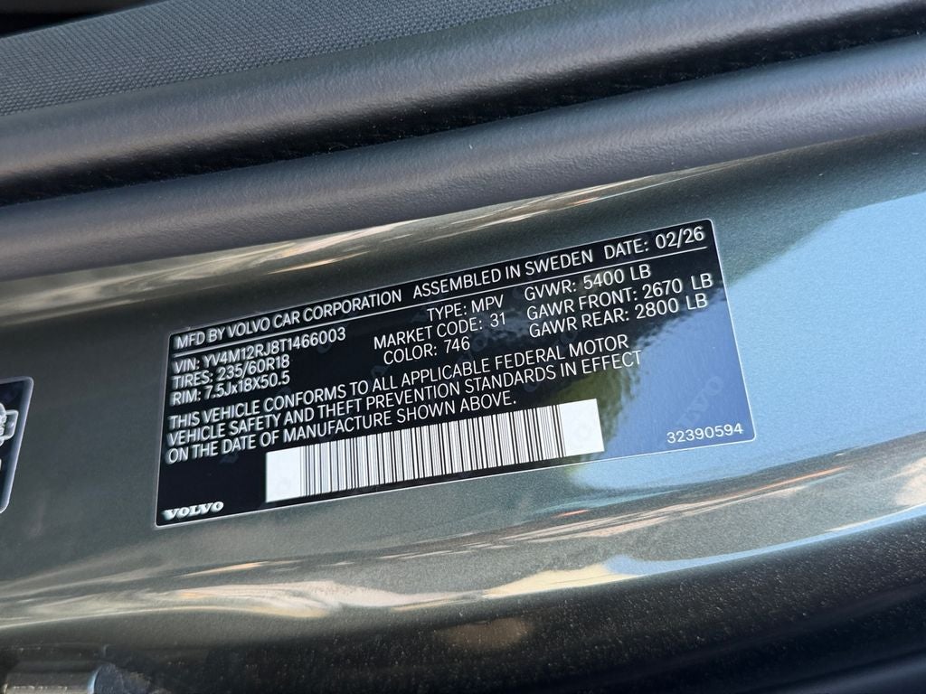 2026 Volvo XC60 B5 Core Volvo Certified