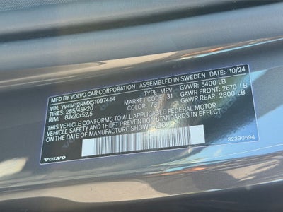 2025 Volvo XC60 B5 Ultra Volvo Certified