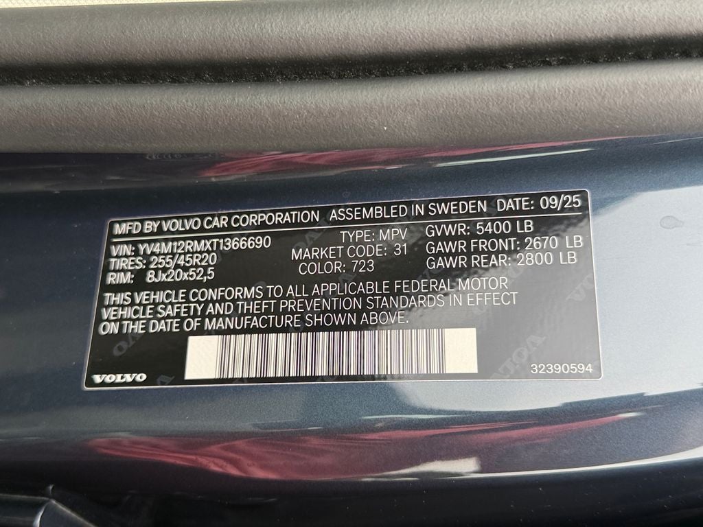 2026 Volvo XC60 B5 Ultra Volvo Certified