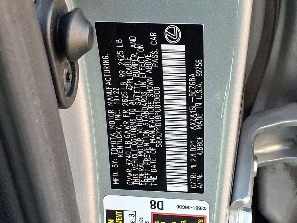 2023 Lexus ES 250 250