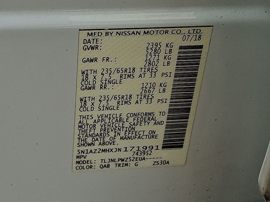 2018 Nissan Murano S