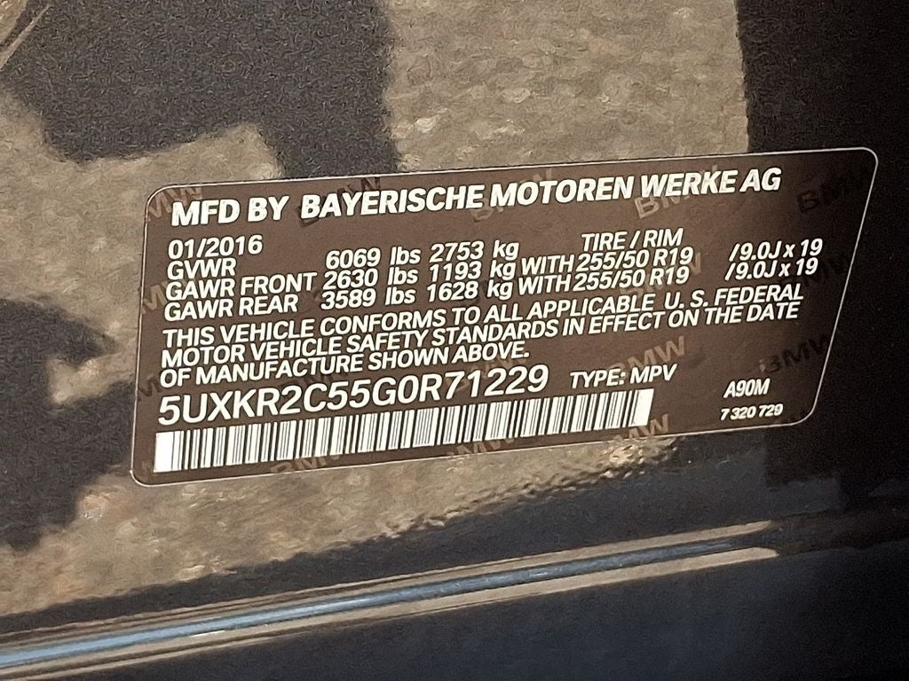 2016 BMW X5 sDrive35i