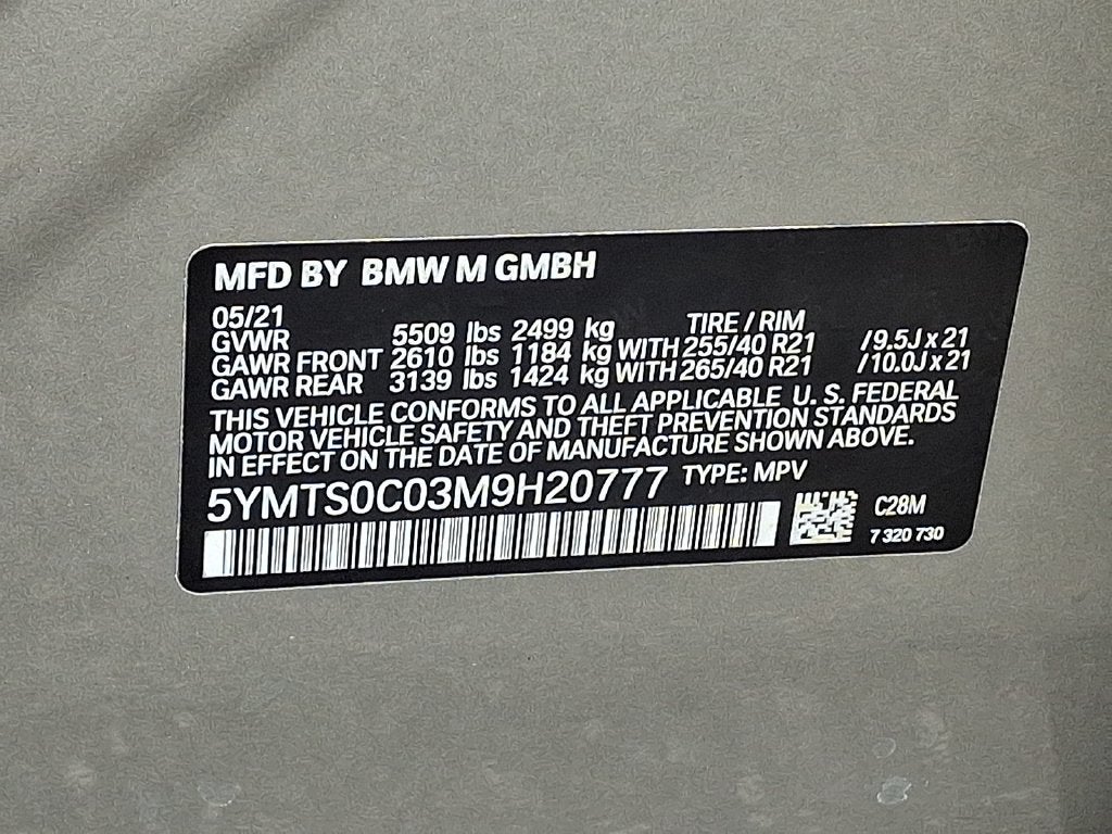 2021 BMW X3 M