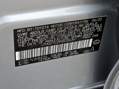 2022 Lexus IS 350 F SPORT F SPORT AWD