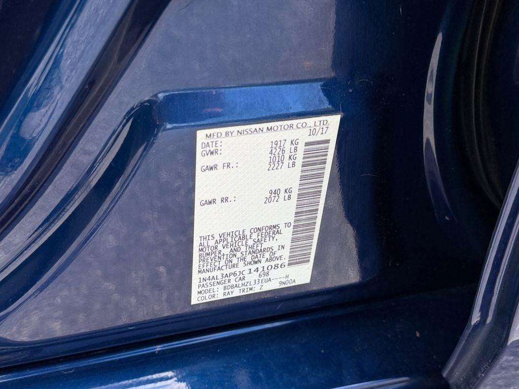 2018 Nissan Altima 2.5 SR