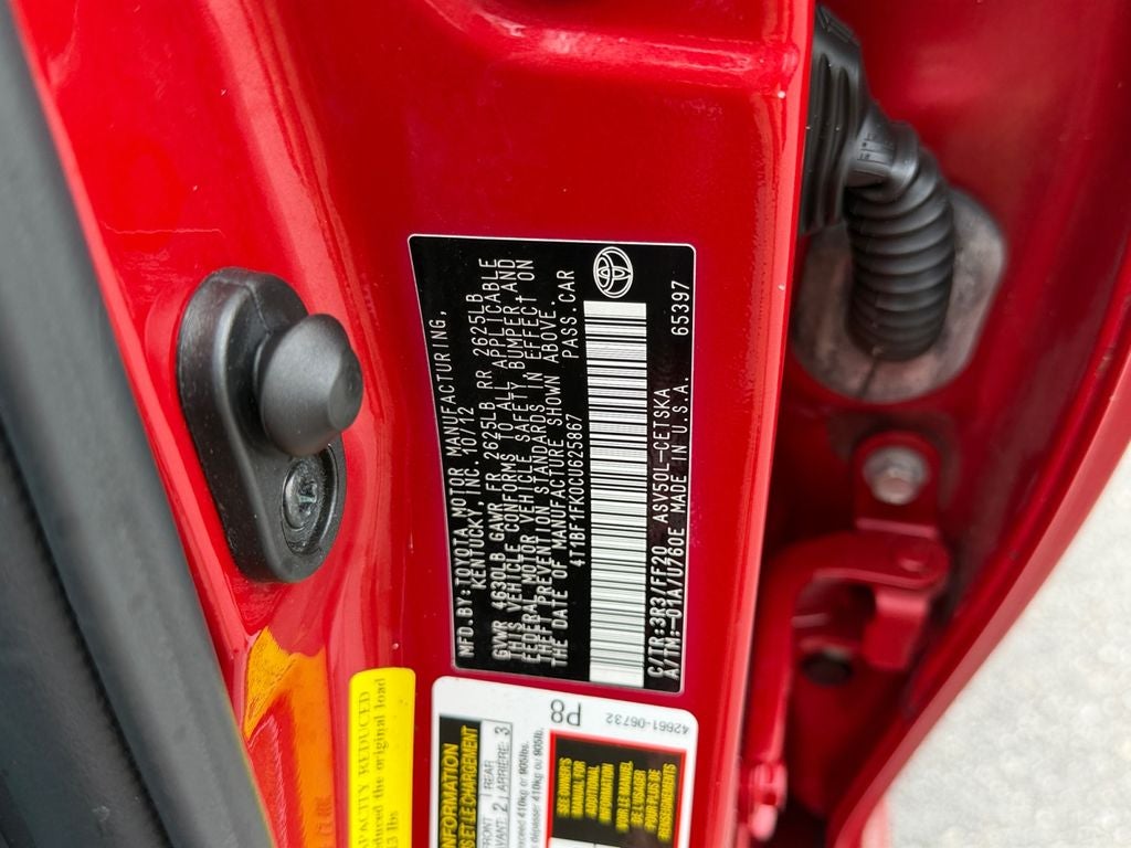 2012 Toyota Camry SE Limited Edition