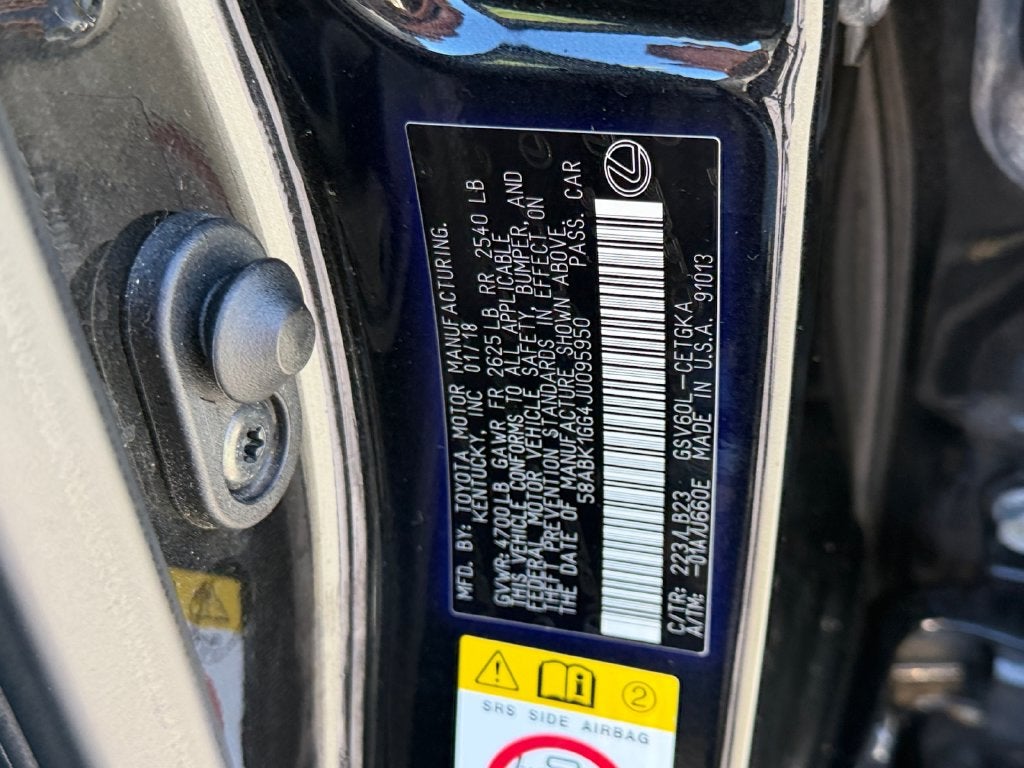 2018 Lexus ES 350 350
