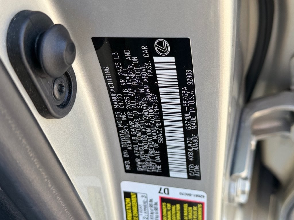 2023 Lexus ES 350 350