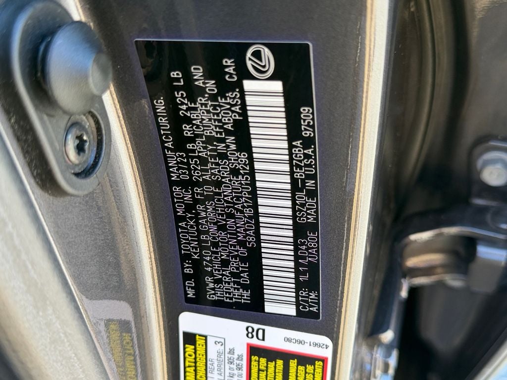 2023 Lexus ES 350 350