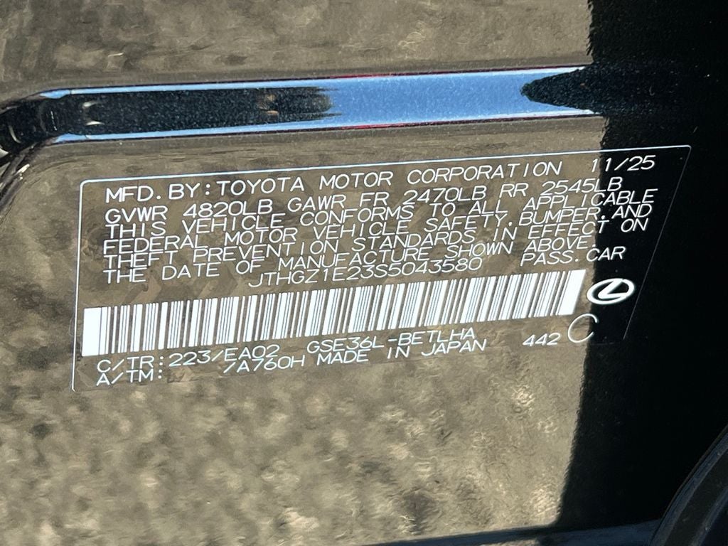 2025 Lexus IS 350 F SPORT