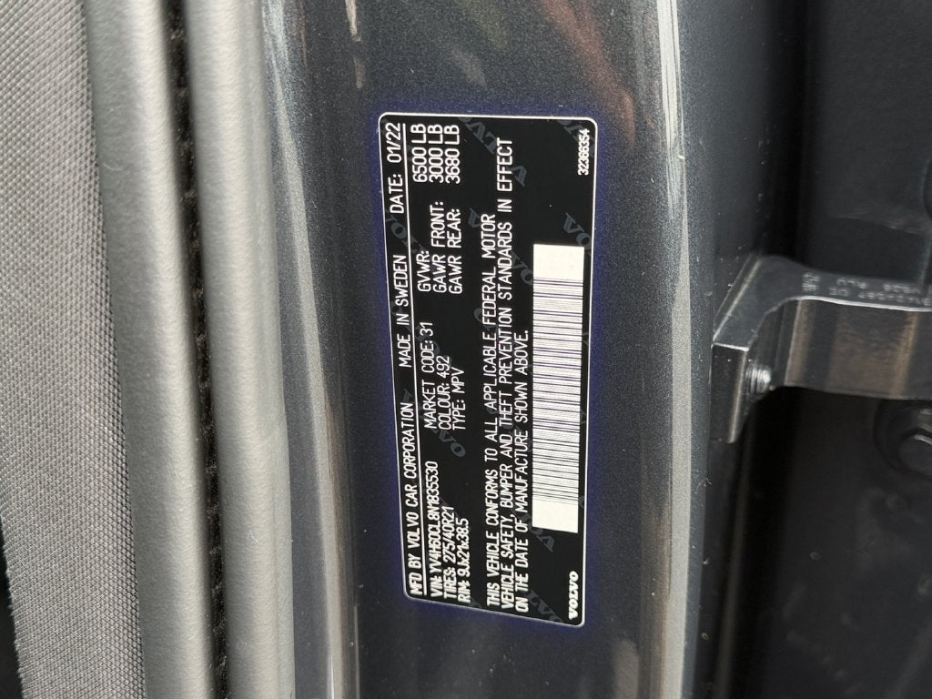 2022 Volvo XC90 Recharge Plug-In Hybrid T8 Inscription Extended Range 7P