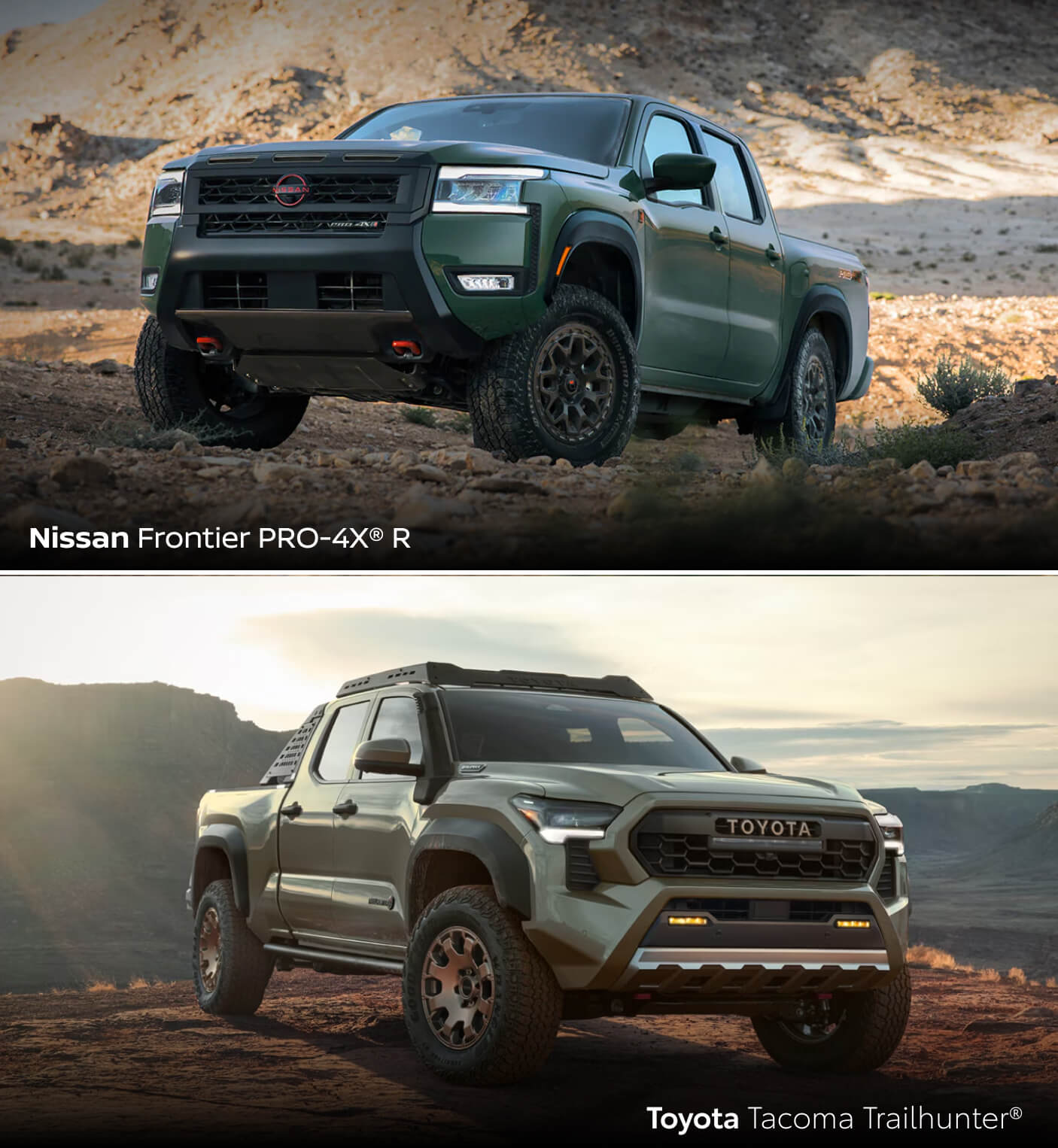 2026 Nissan Frontier vs. Toyota Tacoma Trim Levels