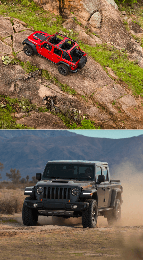 Jeep Gladiator vs. Wrangler Trim Levels & Interior Features